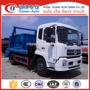 Dongfeng kingrun capacidad 8cbm de basculante camión de basura de brazo